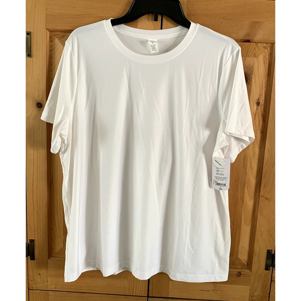 Women's Athletic Top Stretch Performance Xersion Quick Dri Cooling White XL NWT